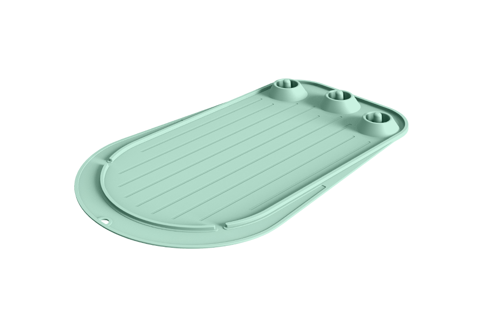 Silicone mixer mat for countertop protection