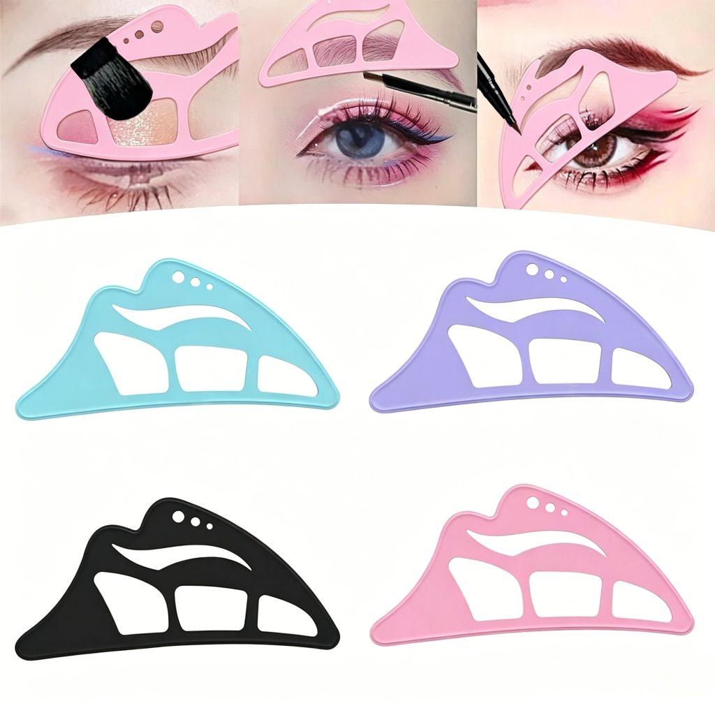 Custom silicone makeup models for precise eye makeup application