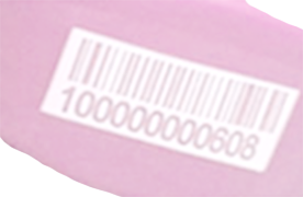 Barcode label for inventory tracking and retail packaging