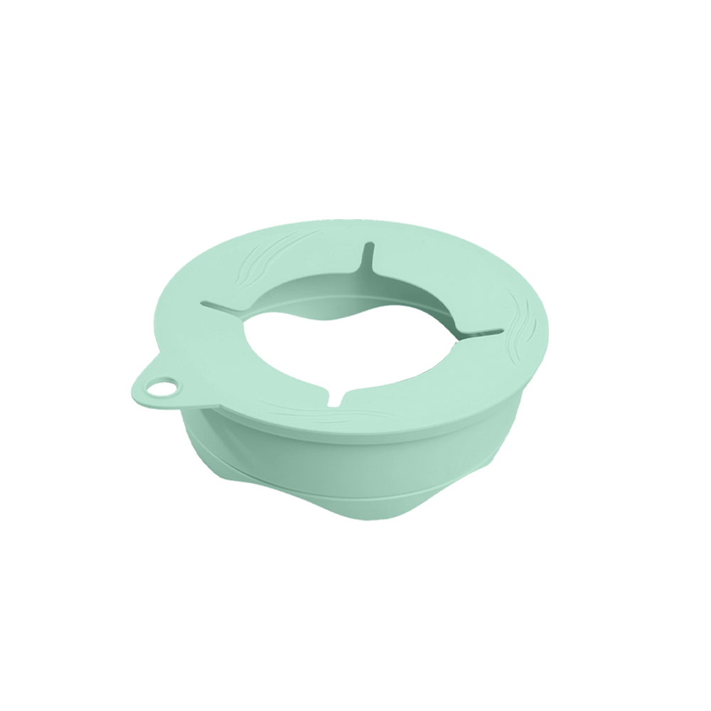 Silicone bowl scraper and splash guard ring