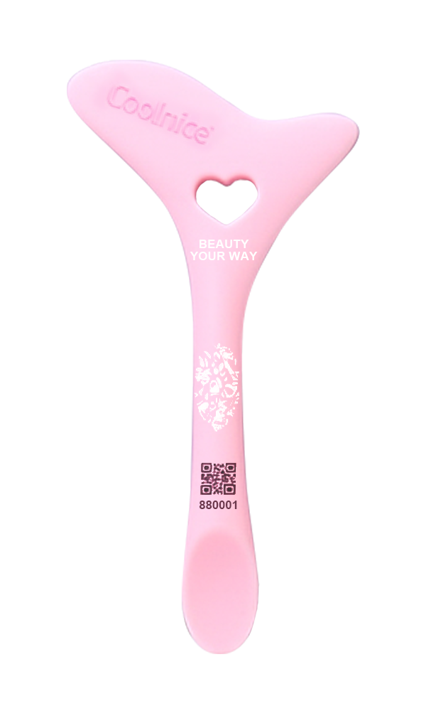 Custom silicone eye makeup tool with branding options from Coolnice silicone beauty tools factory