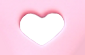 Heart hole design detail for custom silicone eye makeup tool