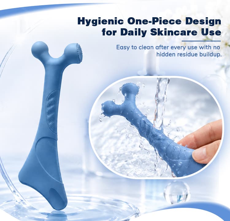 Silicone eye serum massager stick hygienic one piece washable design