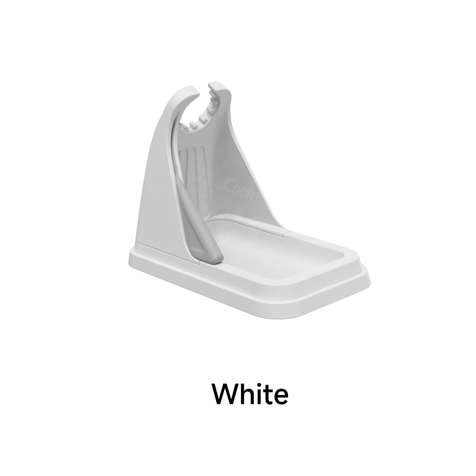 White silicone stand mixer beater holder for mixer attachment storage